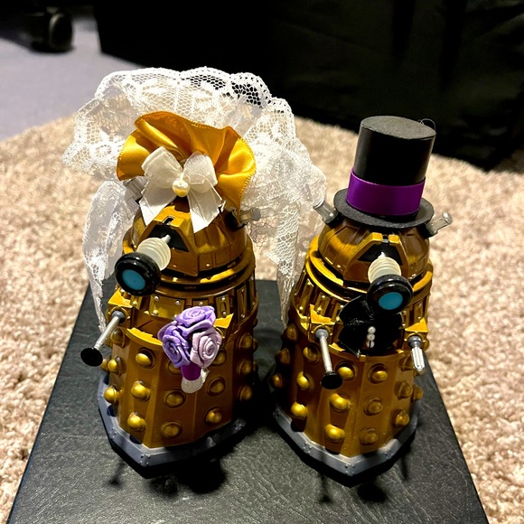 Custom Wedding Daleks Cake Toppers
